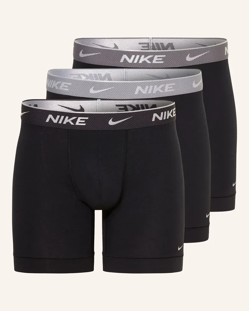 Nike 3er-Pack Boxershorts Dri-Fit Everyday Cotton Stretch schwarz Schwarz
