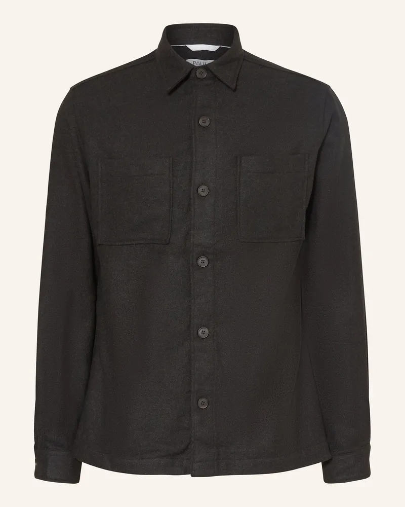 paul Overshirt schwarz Schwarz
