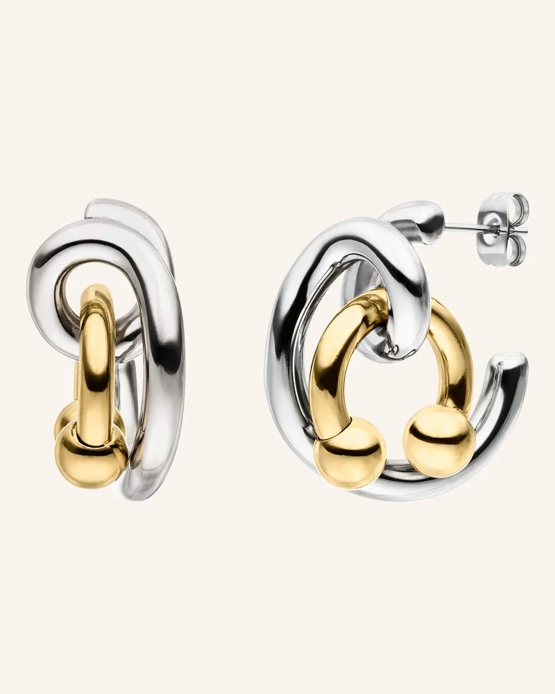 Liebeskind Creolen  aus  Edelstahl Silber