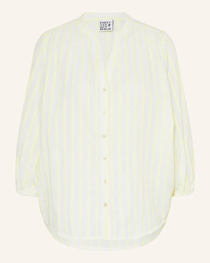 Emily van den Bergh Bluse mit 3/4-Arm Weiss