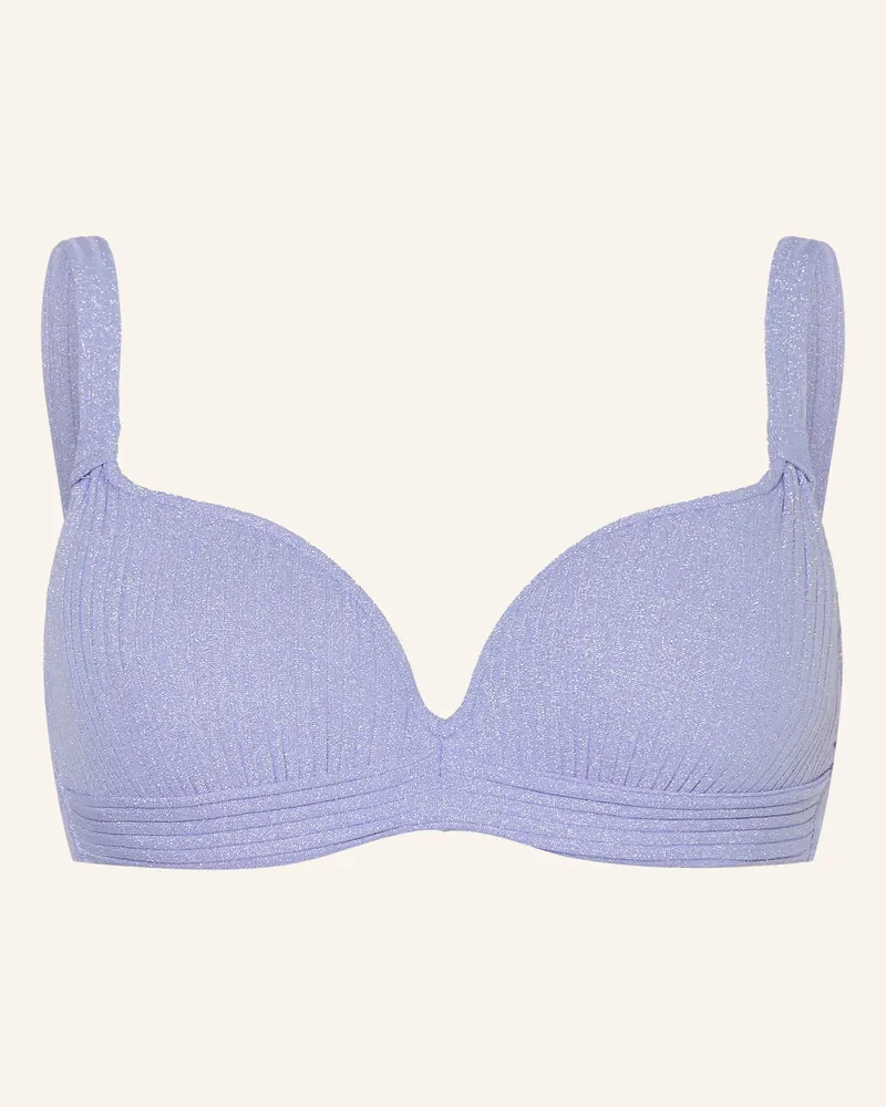 Marie Jo Bügel-Bikini-Top Tinjis Mit Glitzergarn lila Helllila