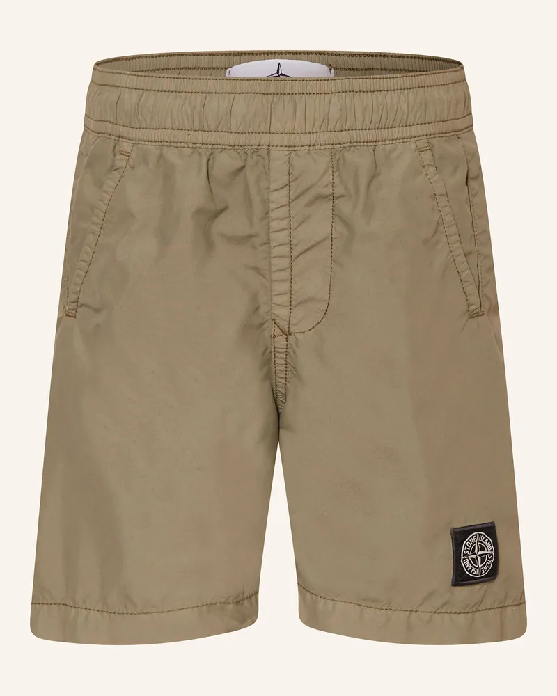 Stone Island Badeshorts Oliv