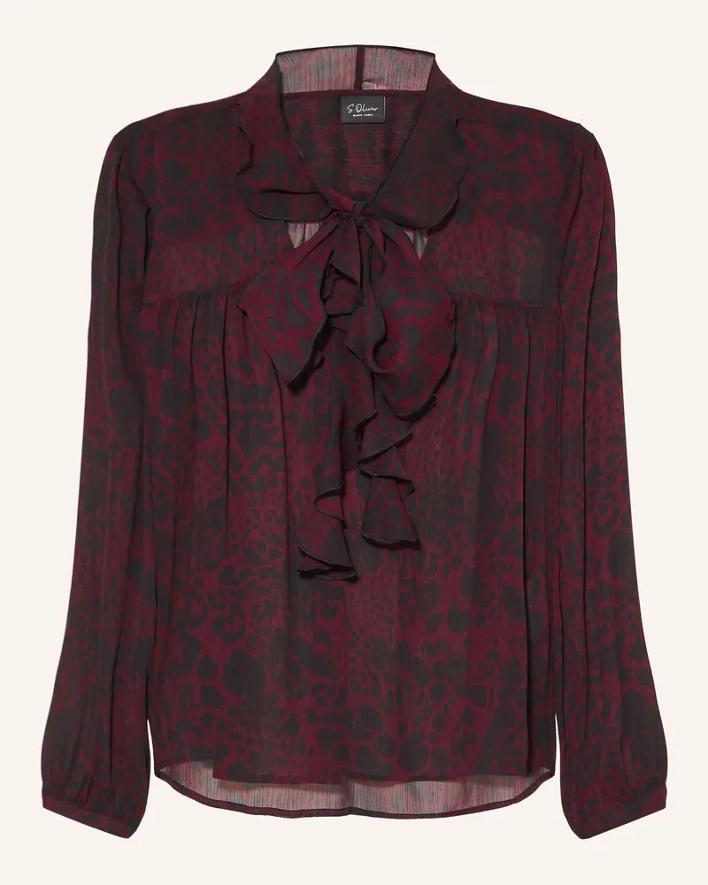 S.Oliver Blusenshirt Mit Volants rot Dunkelrot