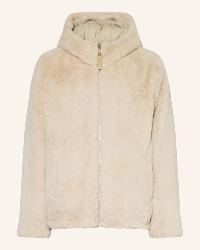 Garcia Jeanswear Kunstpelz-Jacke zum Wenden Beige