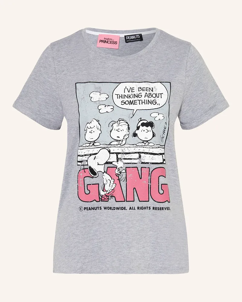 Frogbox T-Shirt Mit Schmucksteinen grau Grau