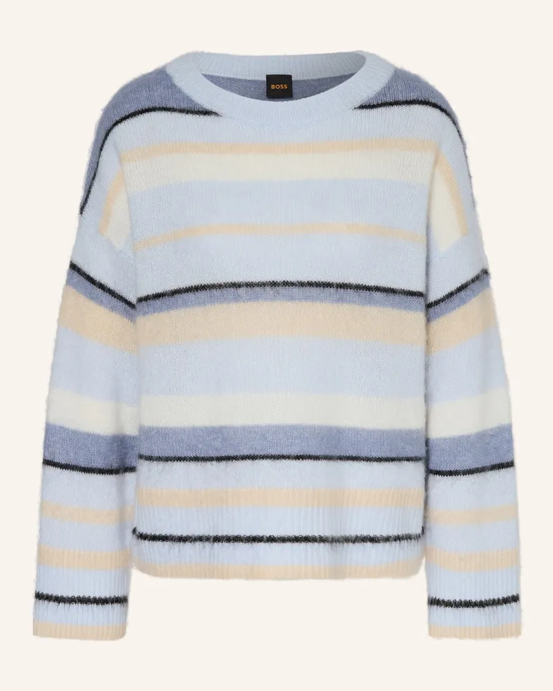 HUGO BOSS Pullover FOSSET Hellblau