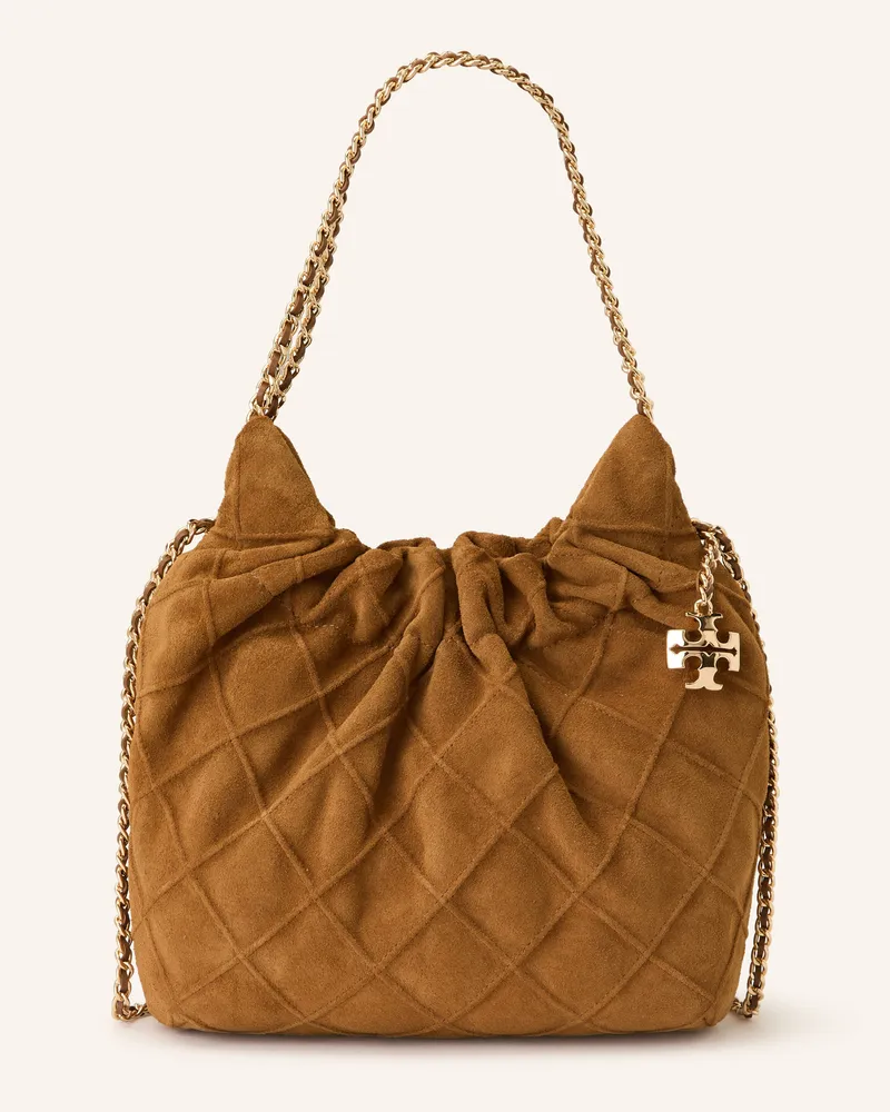 Tory Burch Beuteltasche FLEMING MINI Camel