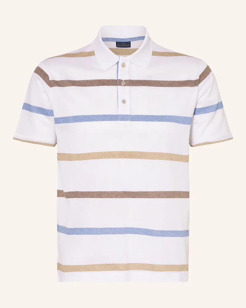 Paul & Shark Piqué-Poloshirt Weiss