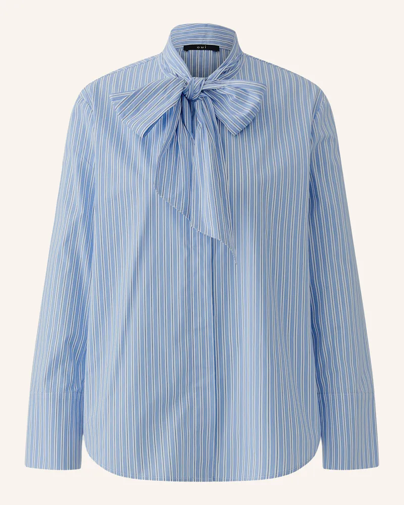 Oui  Schluppenbluse blau Hellblau