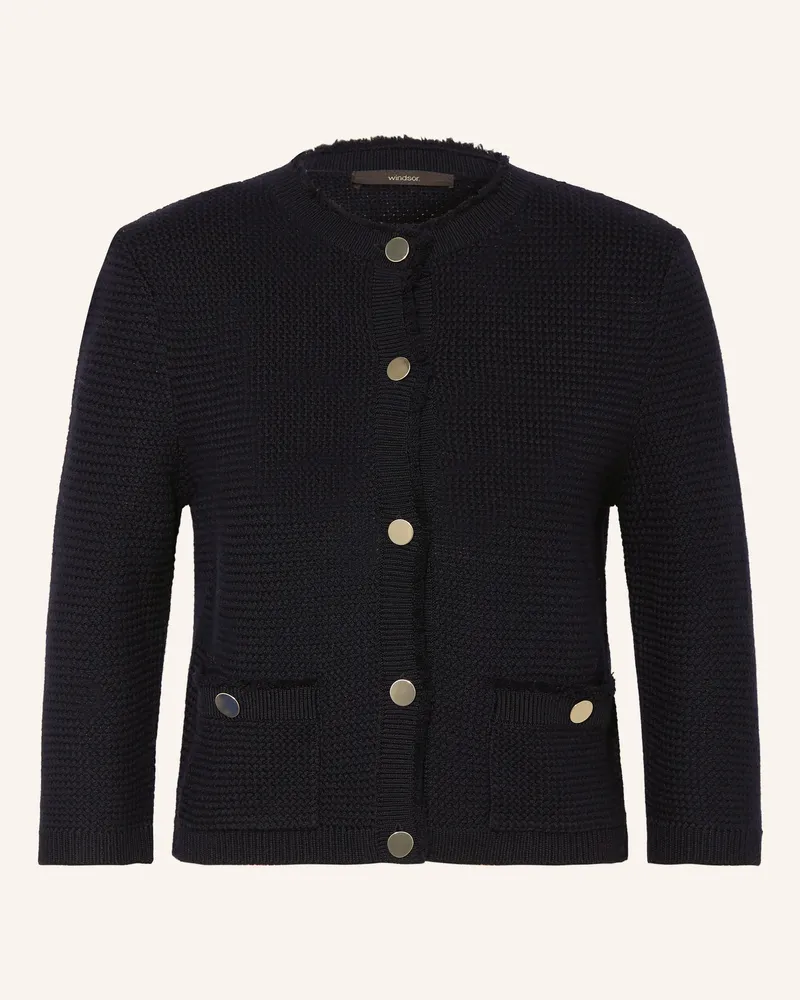 windsor. Strickjacke blau Dunkelblau