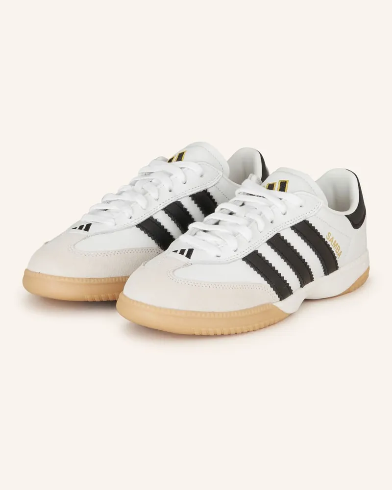 adidas Sneaker SAMBA MN - WEISS/ SCHWARZ Weiss