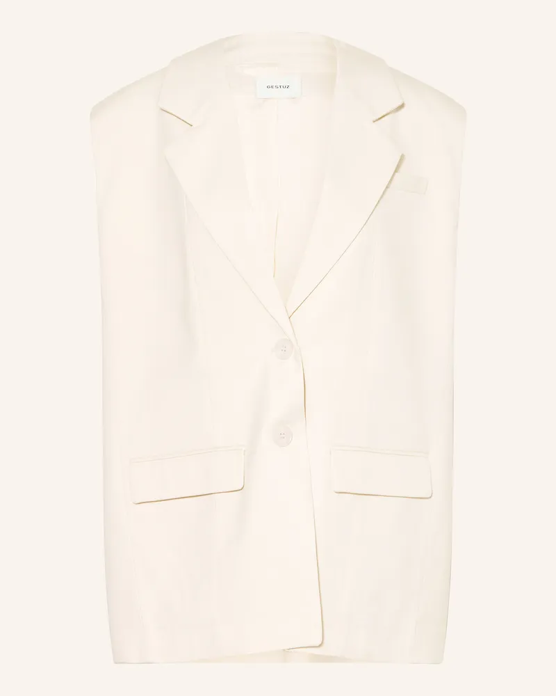 Gestuz Blazerweste Gzseaver weiss Creme