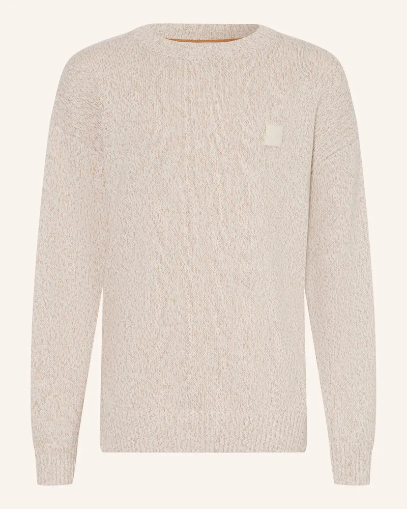 HUGO BOSS Pullover weiss Beige