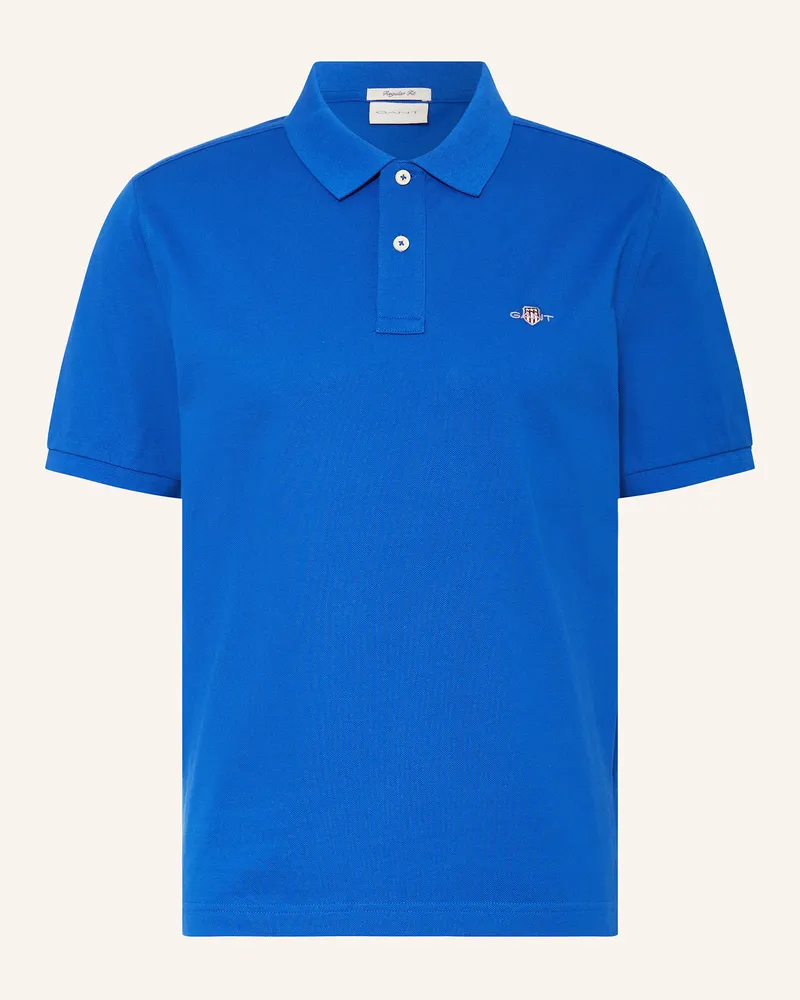 Gant Piqué-Poloshirt Regular Fit Blau