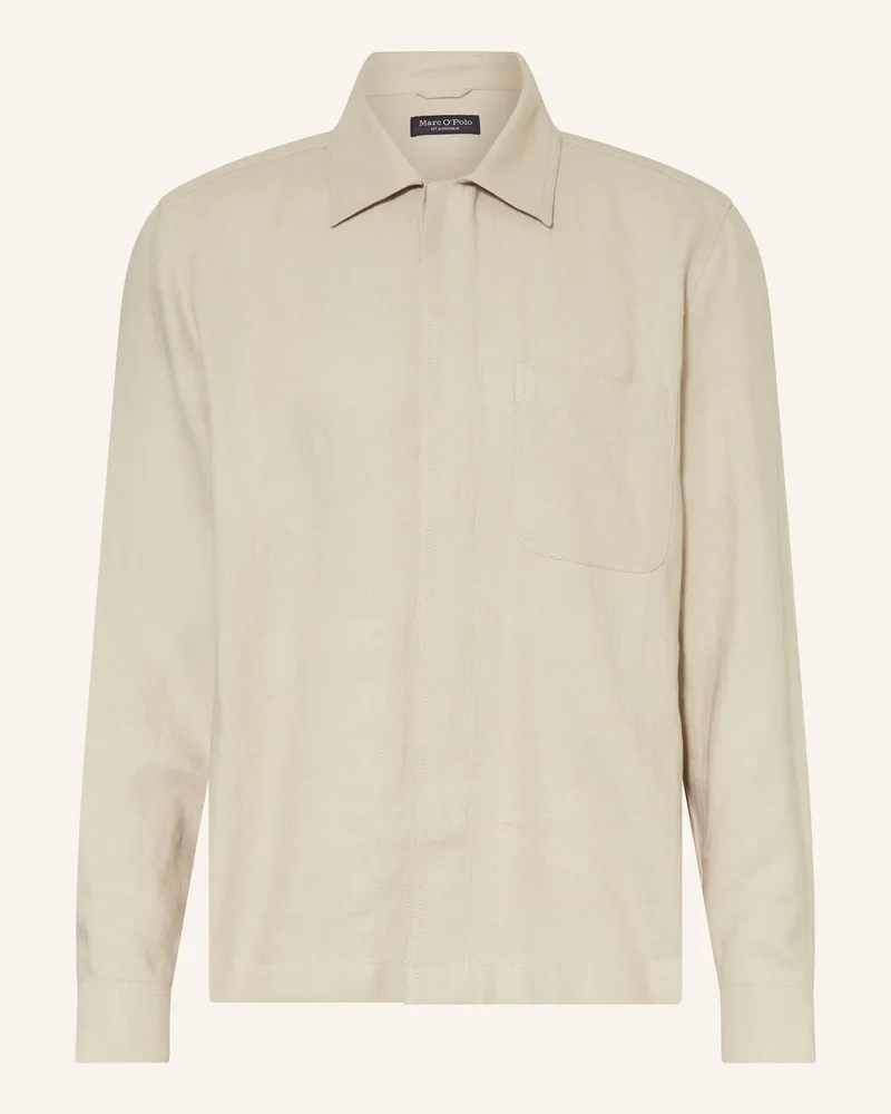 Marc O'Polo Overjacket mit Leinen Beige