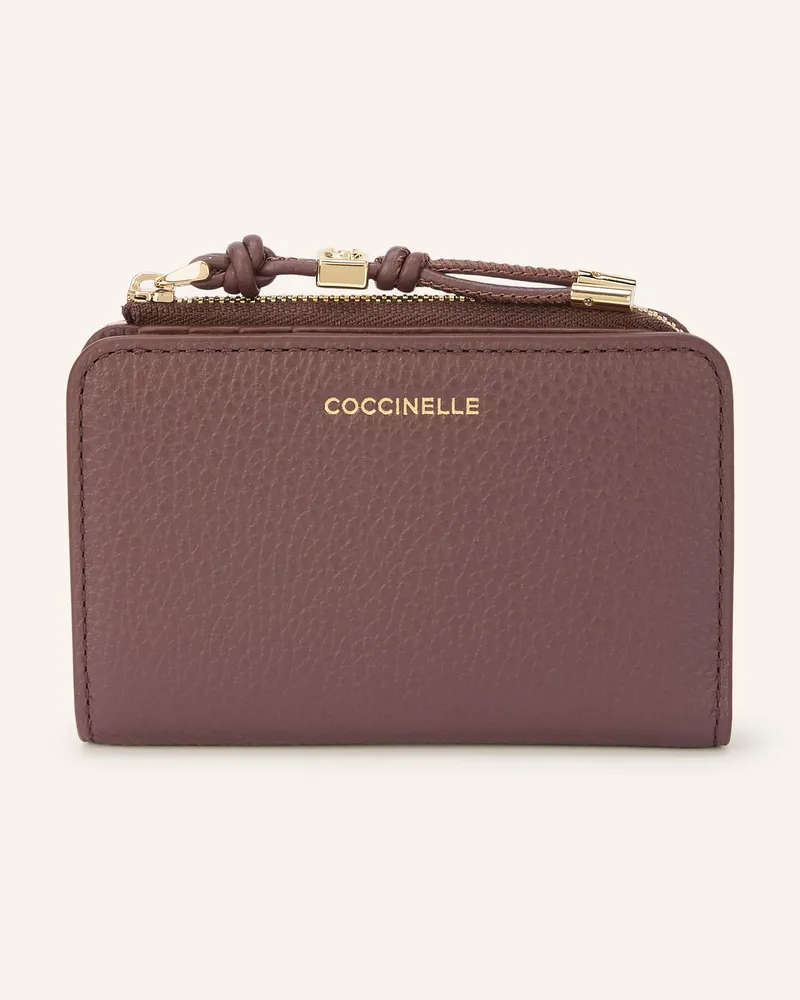 Coccinelle Geldbörse rot Altrosa