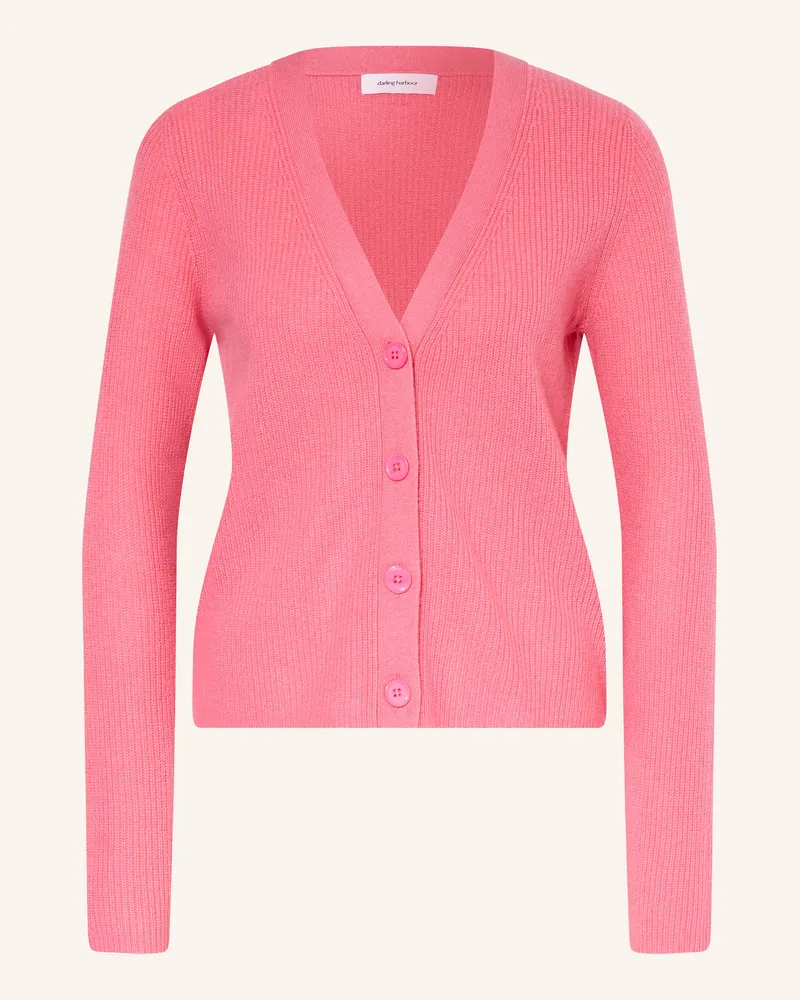 Darling Harbour Strickjacke aus Cashmere Pink