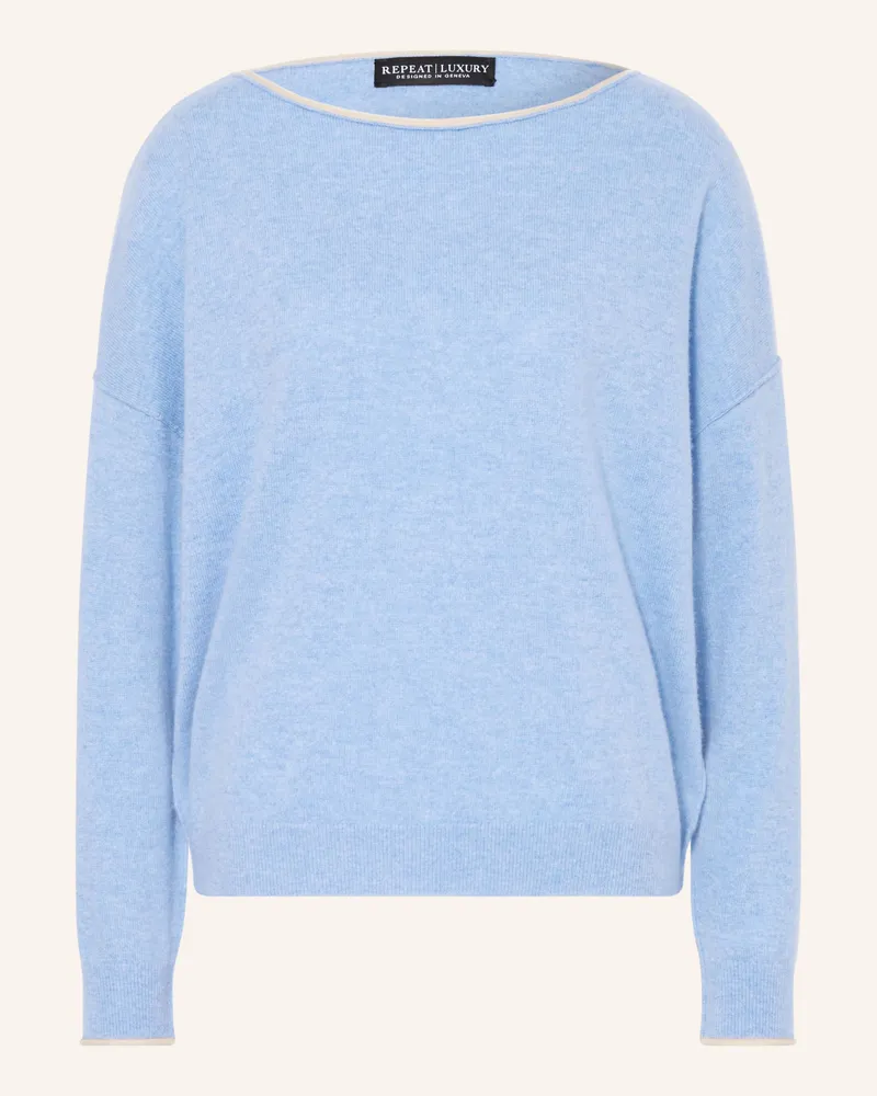 Repeat Cashmere-Pullover Blau