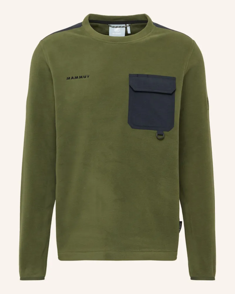 Mammut Midlayer-Pullover Moonstone Light Ml Hybrid Crew Neck gruen Grün