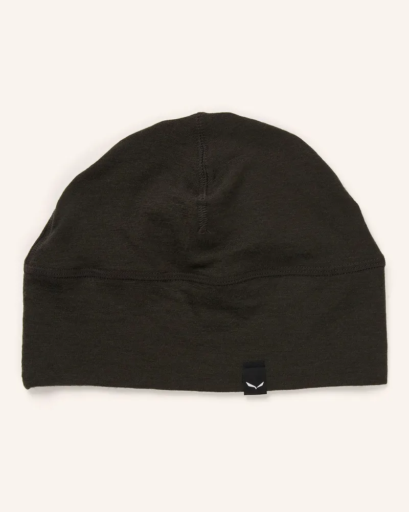 Salewa Mütze Cristallo schwarz Dunkelgrün