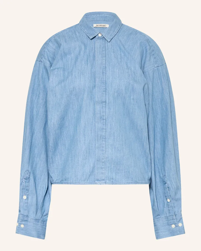 SoSUE Hemdbluse blau Blau