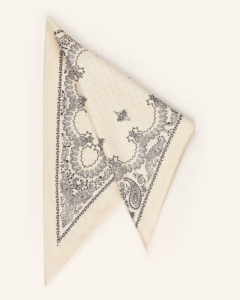Destin Dreieckstuch Aus Seide weiss Creme