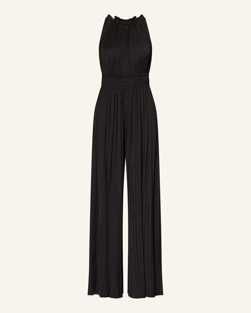 Maje Jumpsuit mit Plissees und Cut-out Schwarz