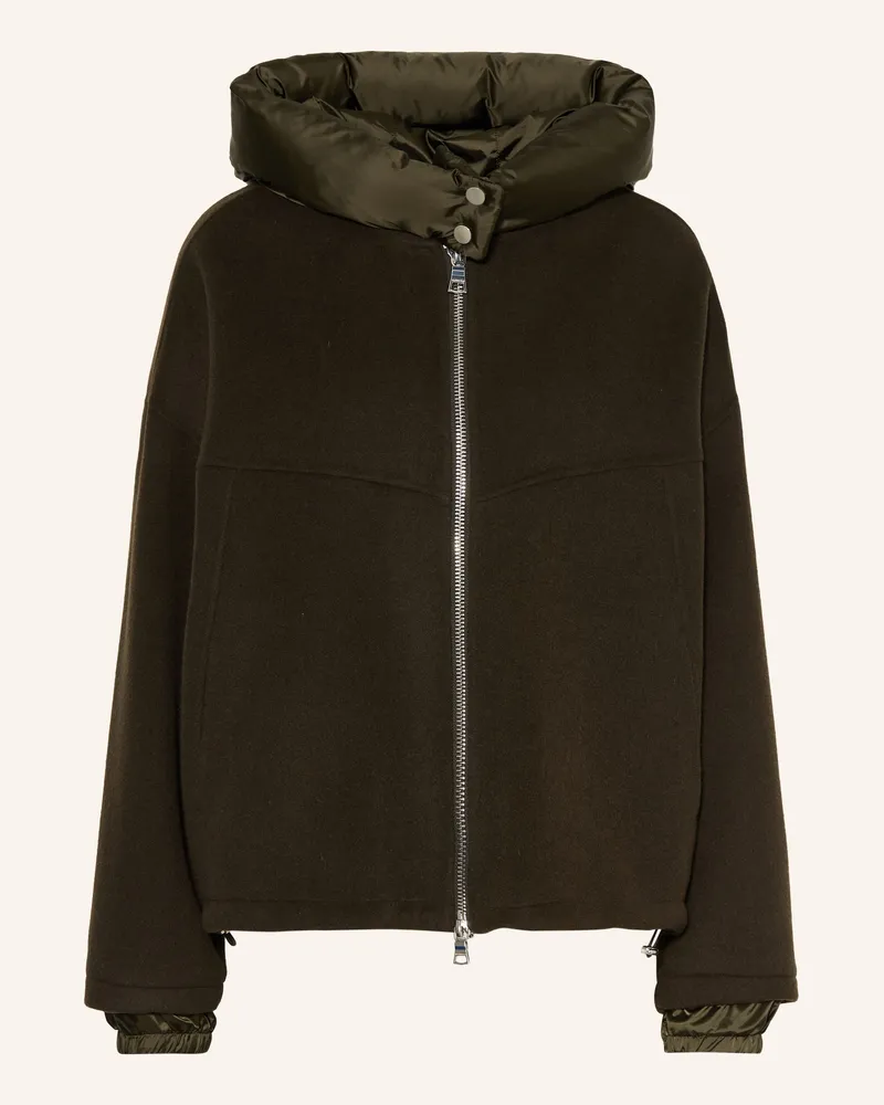 Blonde No. 8 Jacke Jerry Im Materialmix gruen Oliv