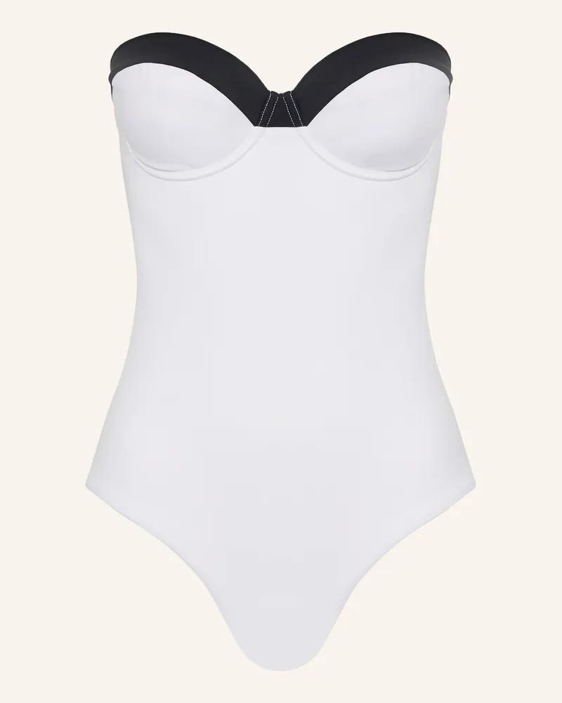 JETS Australia Bandeau-Badeanzug Eternal weiss Weiss