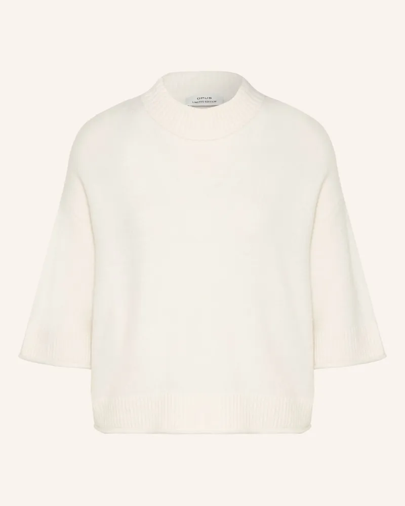 OPUS Pullover PAFINNA mit 3/4-Arm Creme