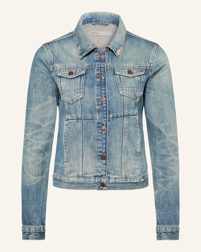 AllSaints Jeansjacke Fitted Trucker blau 2999