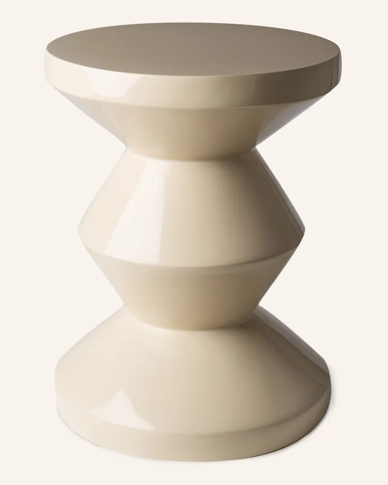 POLSPOTTEN Hocker Zig Zag beige Beige