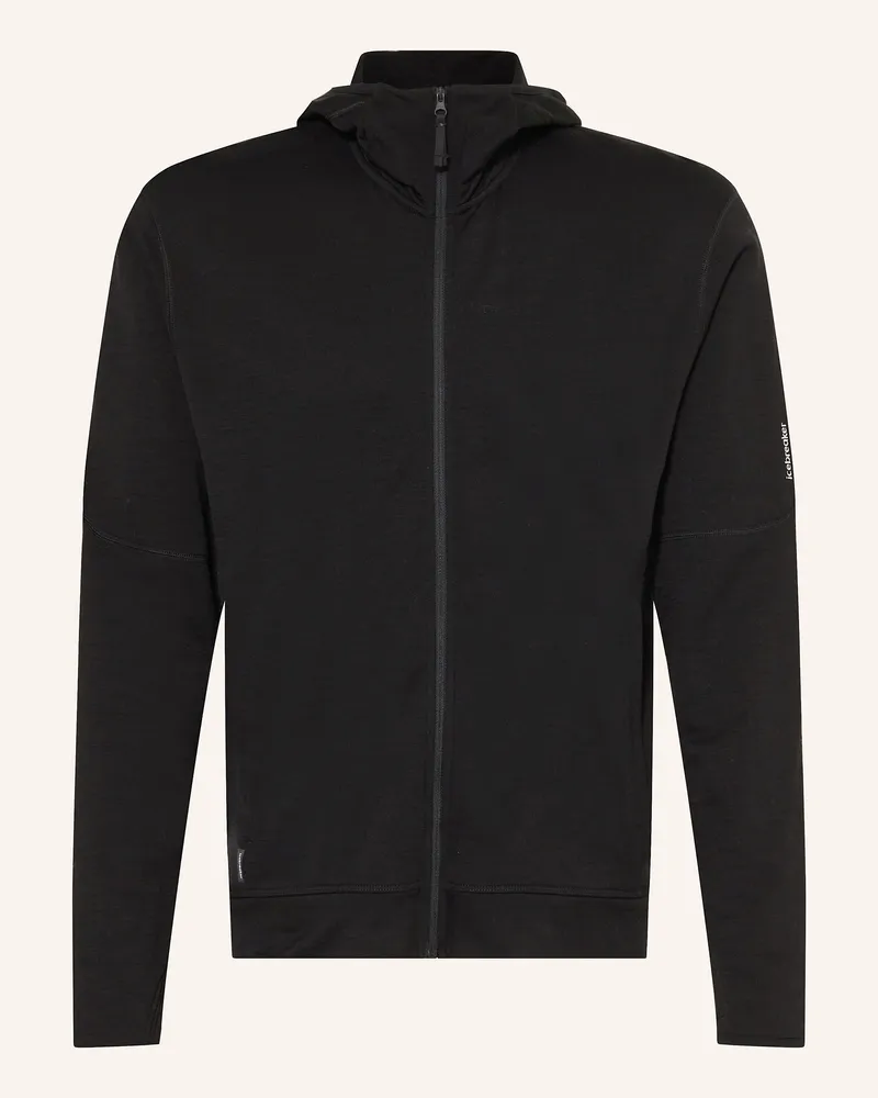 Icebreaker Midlayer-Jacke Merino 360 Realfleece™ Elemental schwarz Schwarz