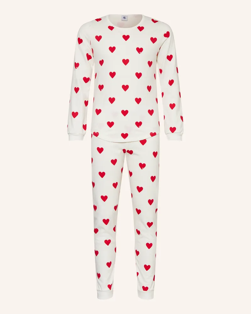 Petit Bateau Schlafanzug Weiss