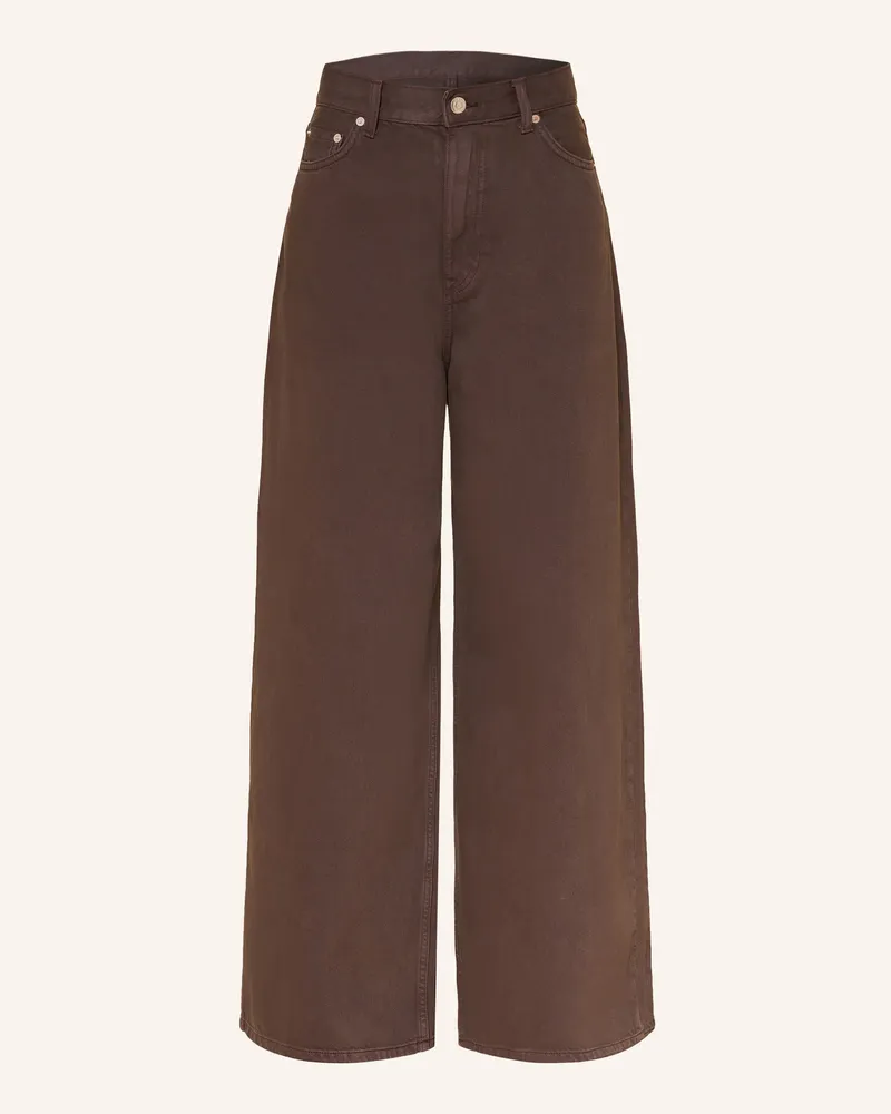 Arket Wide Leg Jeans braun 003