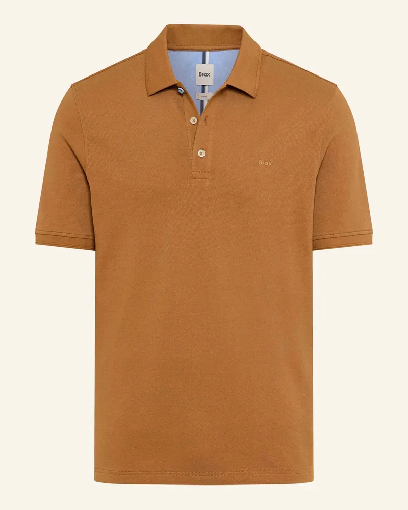 Brax Piqué-Poloshirt STYLE PETE Braun