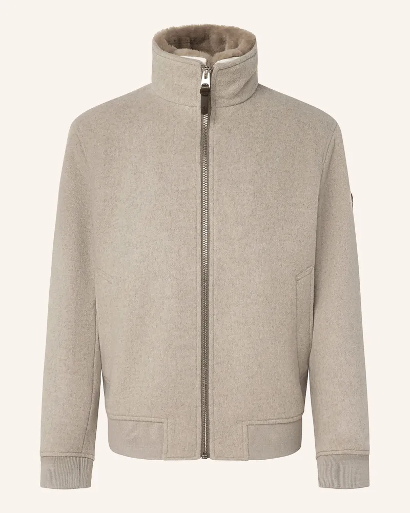 JOOP! Jacke Milton Mit Abnehmbarem Kunstfell beige Beige