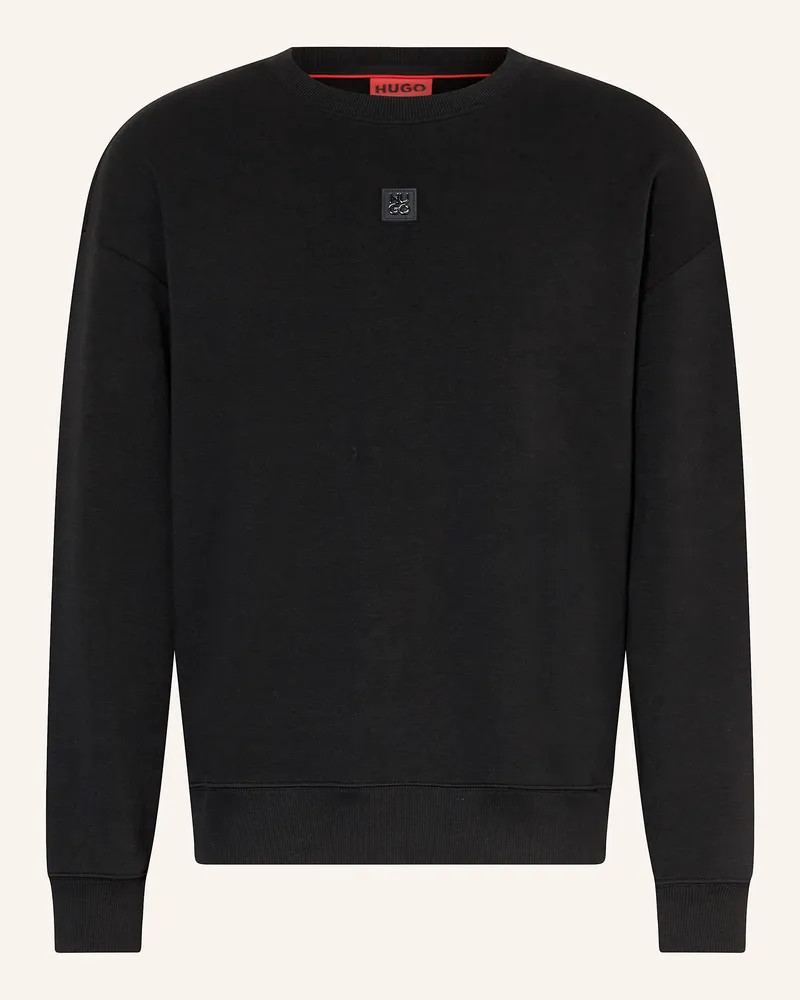 HUGO BOSS Sweatshirt DETTIL Schwarz
