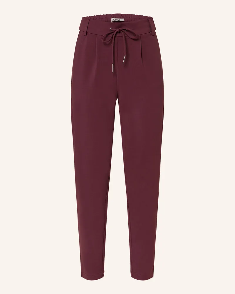 only Jerseyhose im Jogging-Stil Dunkelrot