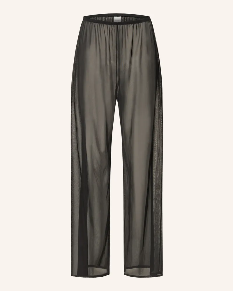 Calvin Klein Marlenehose Aus Mesh schwarz Schwarz