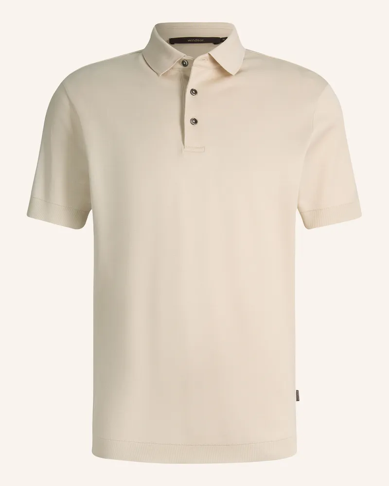 windsor. Jersey-Poloshirt Beige