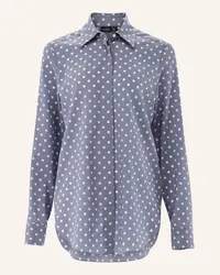 van Laack Bluse Modern Fit Langer Ärmel Hemdblusenkragen Lila