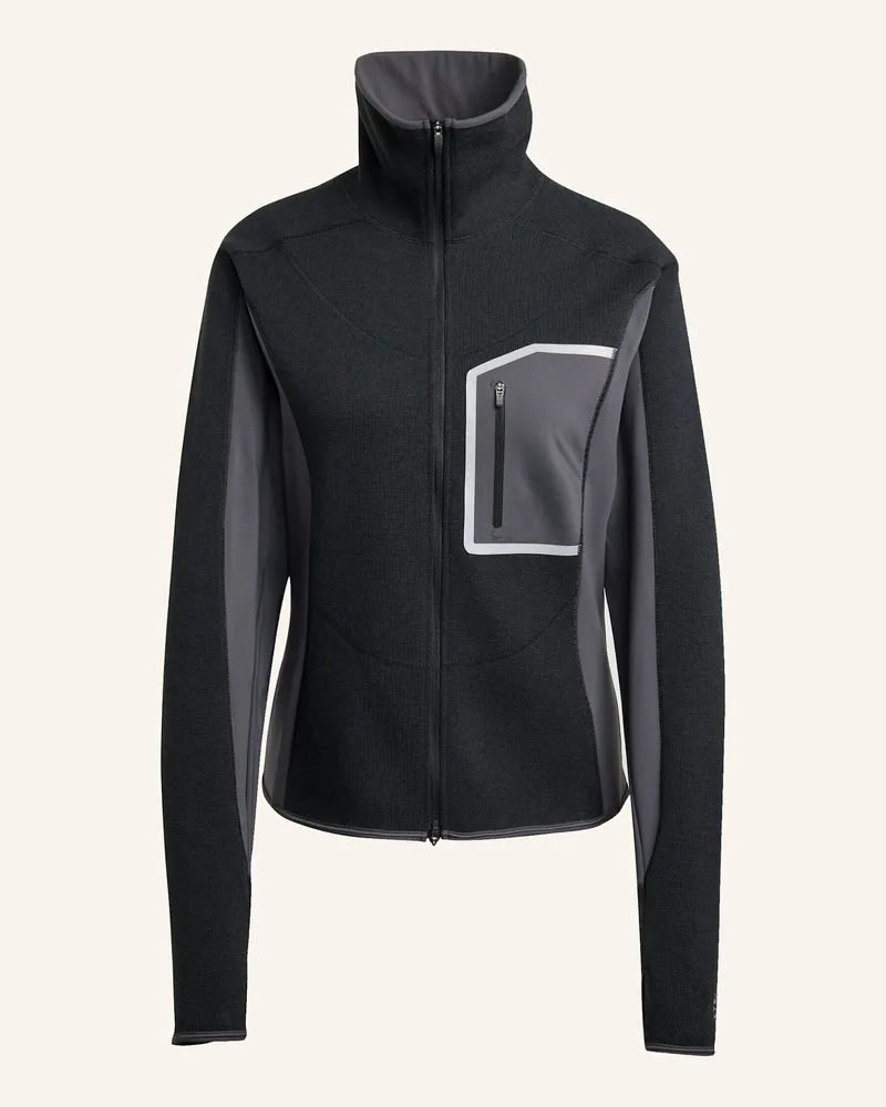 adidas ADIDAS BY STELLA MCCARTNEY CLIMAWARM RUNNING FULL-ZIP MIDLAYER Schwarz
