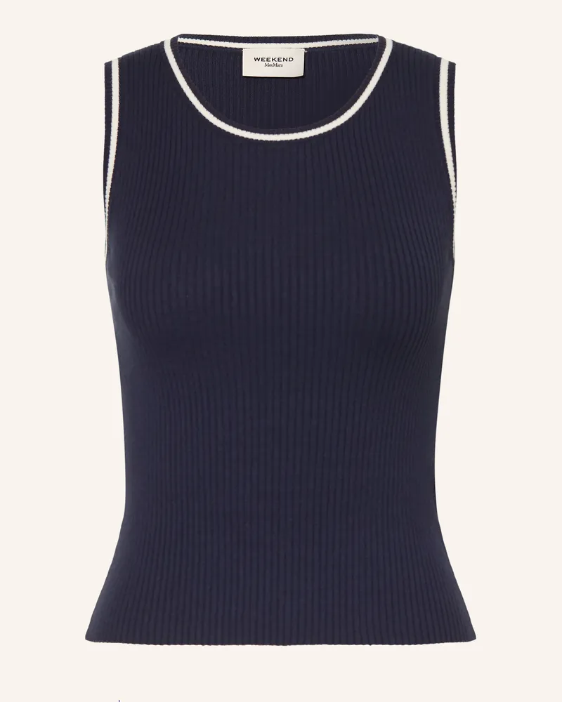 Max Mara Stricktop Taro blau Dunkelblau