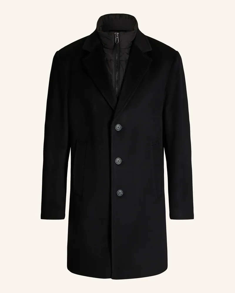 JOOP! Wollmantel MORRIS mit herausnehmbarer Blende Schwarz