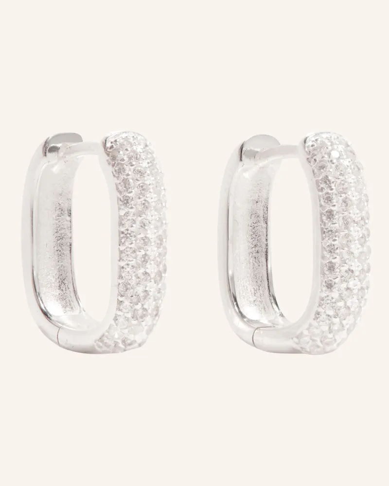 POMPIDOU Ohrringe CHLOE MINI PAVé by GLAMBOU Silber