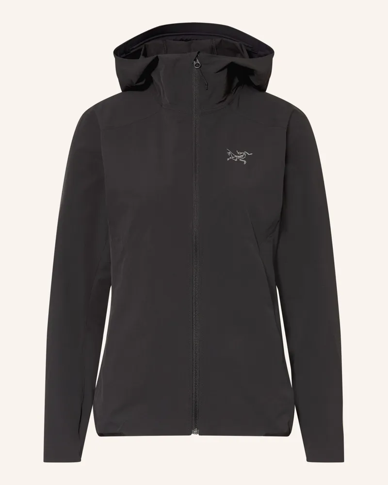 Arc'teryx Arc'teryx Softshell-Jacke Gamma Lightweight Hoody schwarz Schwarz