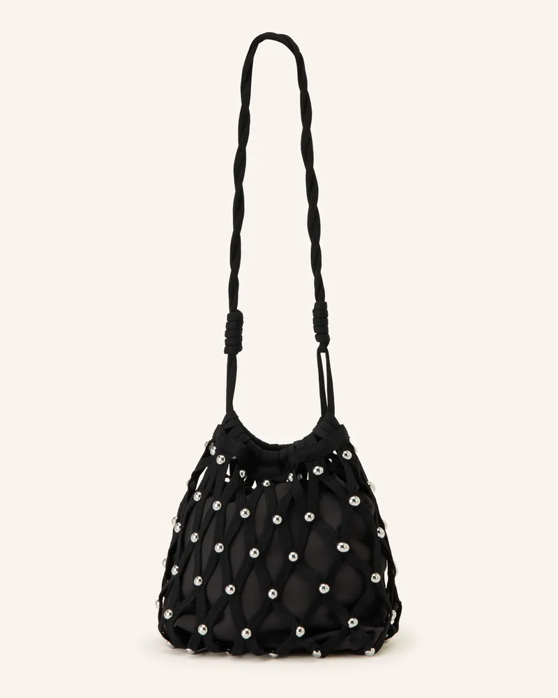 Sandro Beuteltasche Mit Nieten schwarz Schwarz