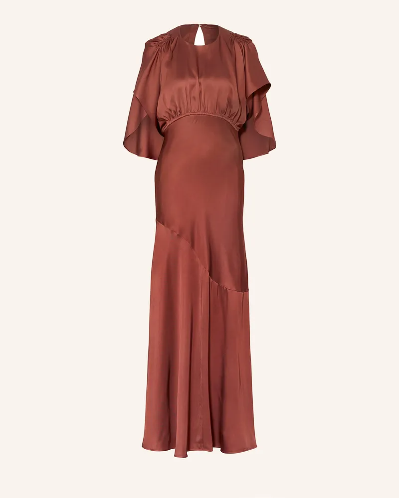 Zimmermann Satinkleid Eden braun Dunkelrot