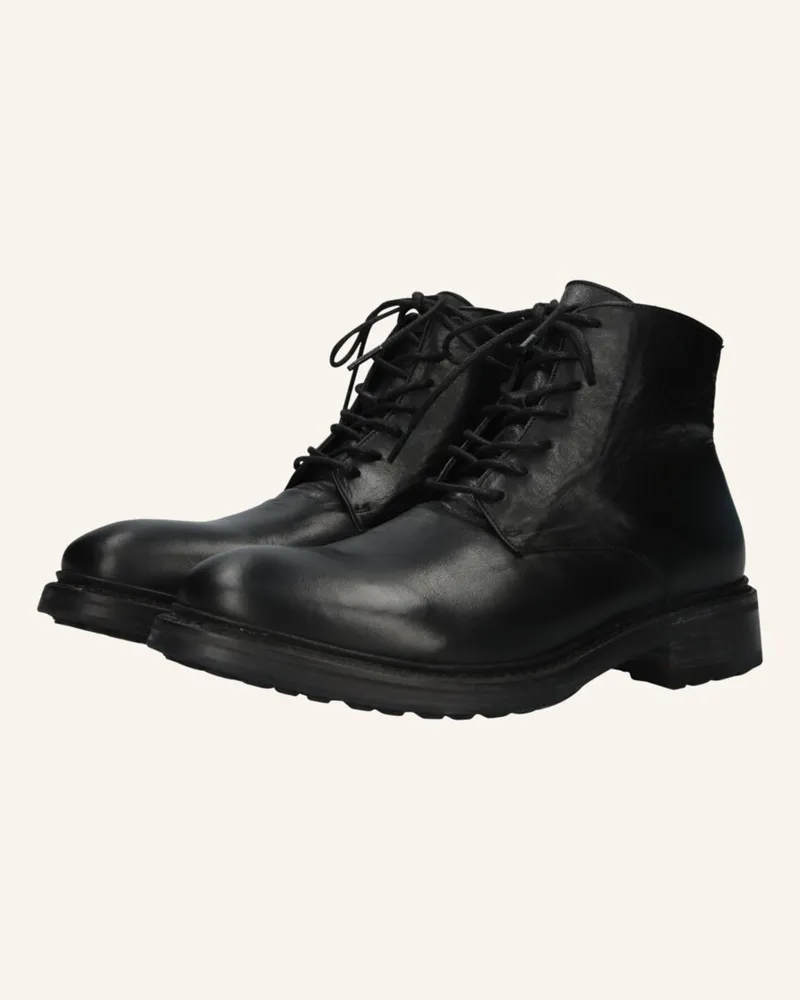 Blackstone Schnürboots schwarz Schwarz